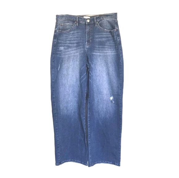 Nicole Miller New York Nomad Super High Rise Wide Leg Jeans Women’s Size 10 Blue - Picture 2 of 10